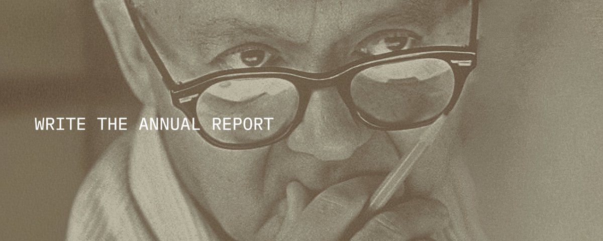 Write the Annual Report